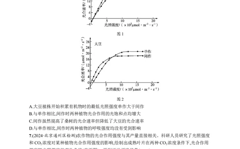 课时规范练16　光合作用的影响因素及其应用_高中三年全科资料_高中_高中1_2026版《优化设计》新高考版一轮（生物+数学）_2026优化设计一轮复习(生物)_课后习题