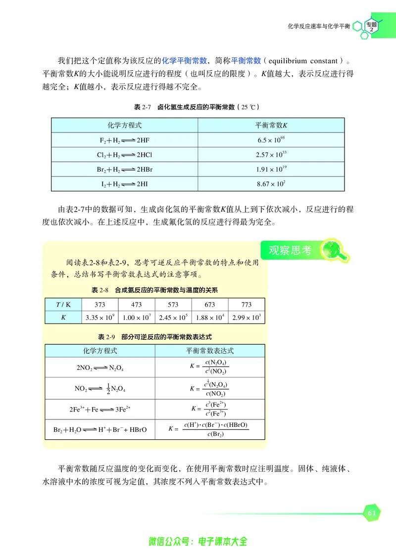 选择性必修1&mdash;&mdash;化学反应原理（苏教版）_高中三年全科资料_高中_高中电子教材_高中化学_苏教版