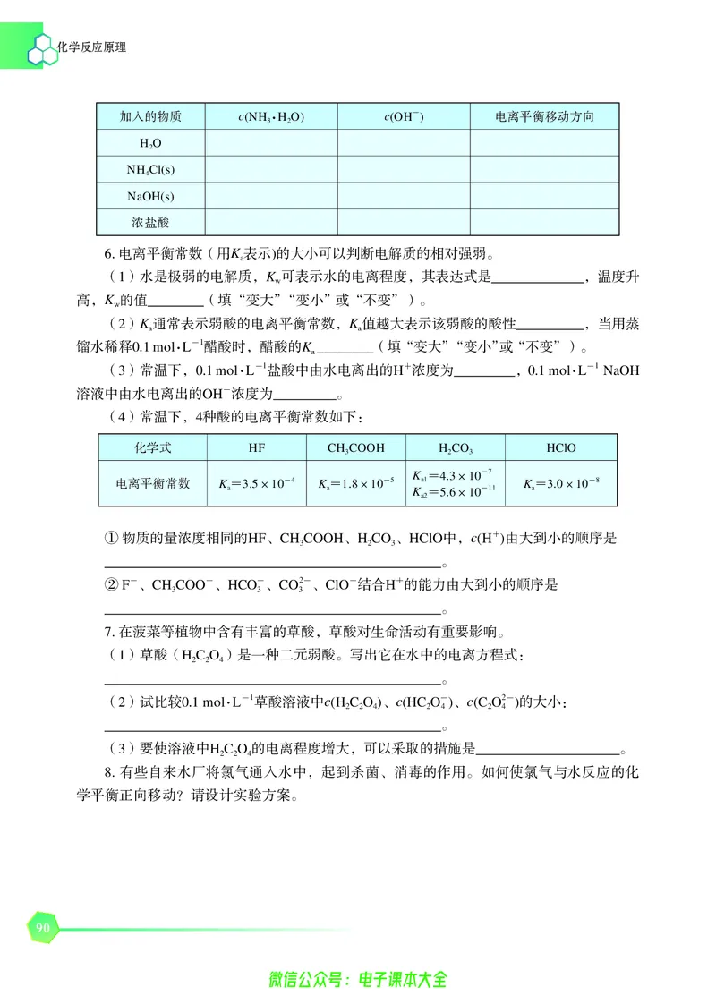 选择性必修1&mdash;&mdash;化学反应原理（苏教版）_高中三年全科资料_高中_高中电子教材_高中化学_苏教版