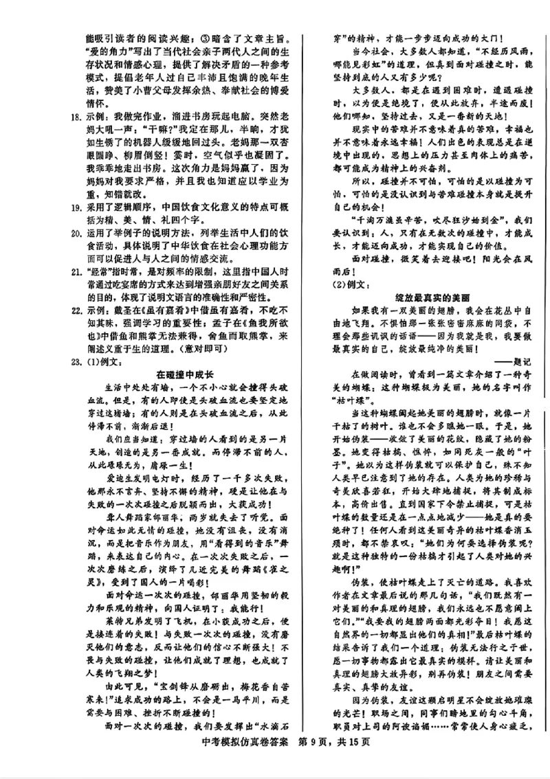 2026《金考1号&bull;中考模拟仿真卷》语文_中考押题2026《中考押题》系列（9科全套实时更新中）_金考1号2026版初中《金考1号》中考模拟仿真卷（语数英物化）