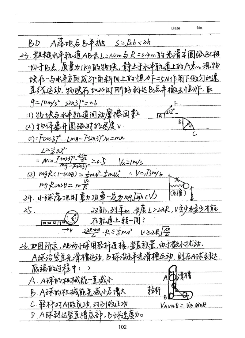 衡水高考学霸笔记物理_高中三年全科资料_高中_衡水高考状元学霸各科笔记等整理