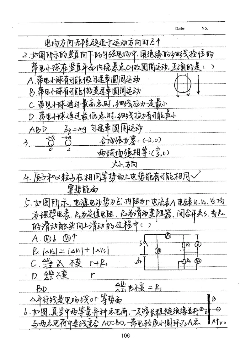 衡水高考学霸笔记物理_高中三年全科资料_高中_衡水高考状元学霸各科笔记等整理