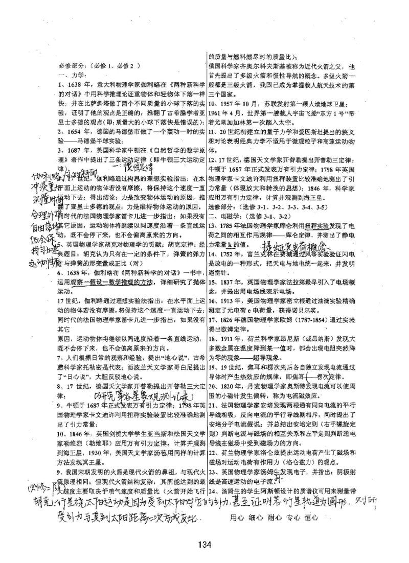 衡水高考学霸笔记物理_高中三年全科资料_高中_衡水高考状元学霸各科笔记等整理