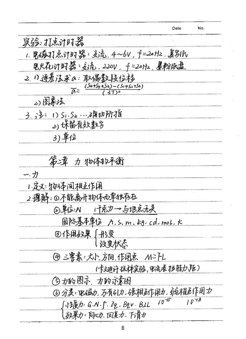 衡水高考学霸笔记物理_高中三年全科资料_高中_衡水高考状元学霸各科笔记等整理