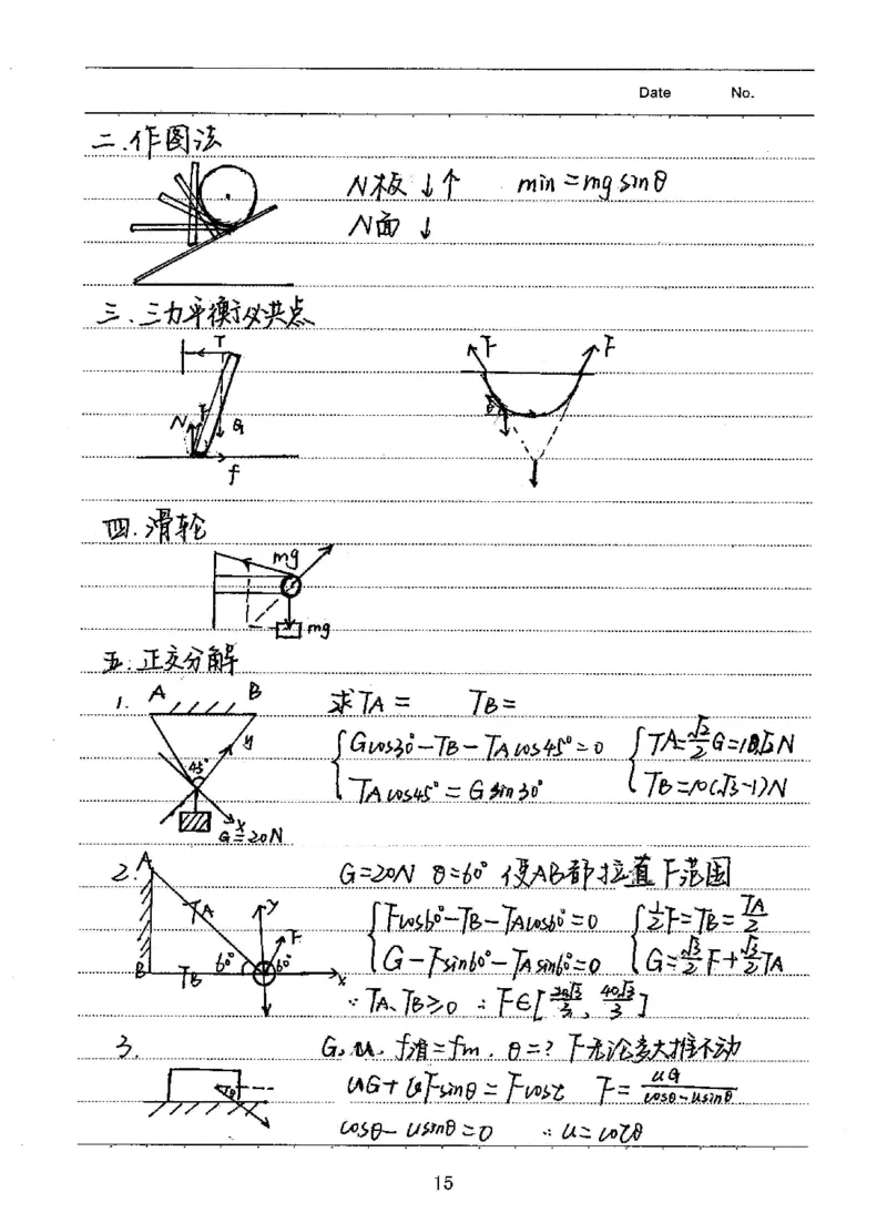 衡水高考学霸笔记物理_高中三年全科资料_高中_衡水高考状元学霸各科笔记等整理