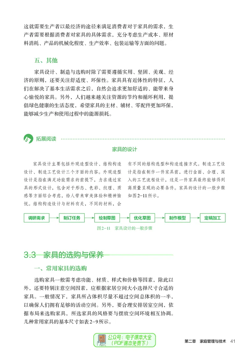 选择性必修4现代家政技术_高中三年全科资料_高中_高中电子教材_高中通用技术_人教版