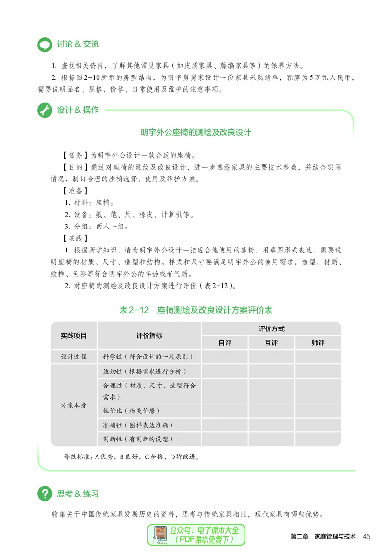选择性必修4现代家政技术_高中三年全科资料_高中_高中电子教材_高中通用技术_人教版