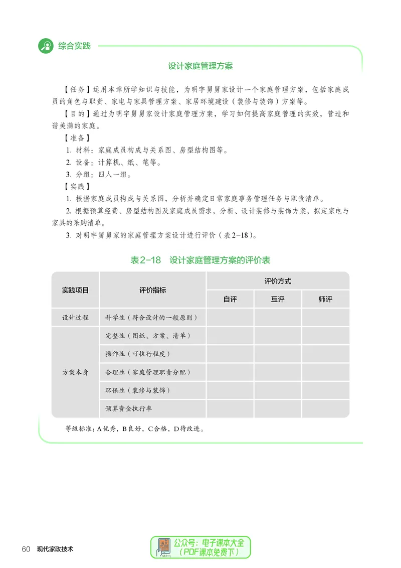 选择性必修4现代家政技术_高中三年全科资料_高中_高中电子教材_高中通用技术_人教版