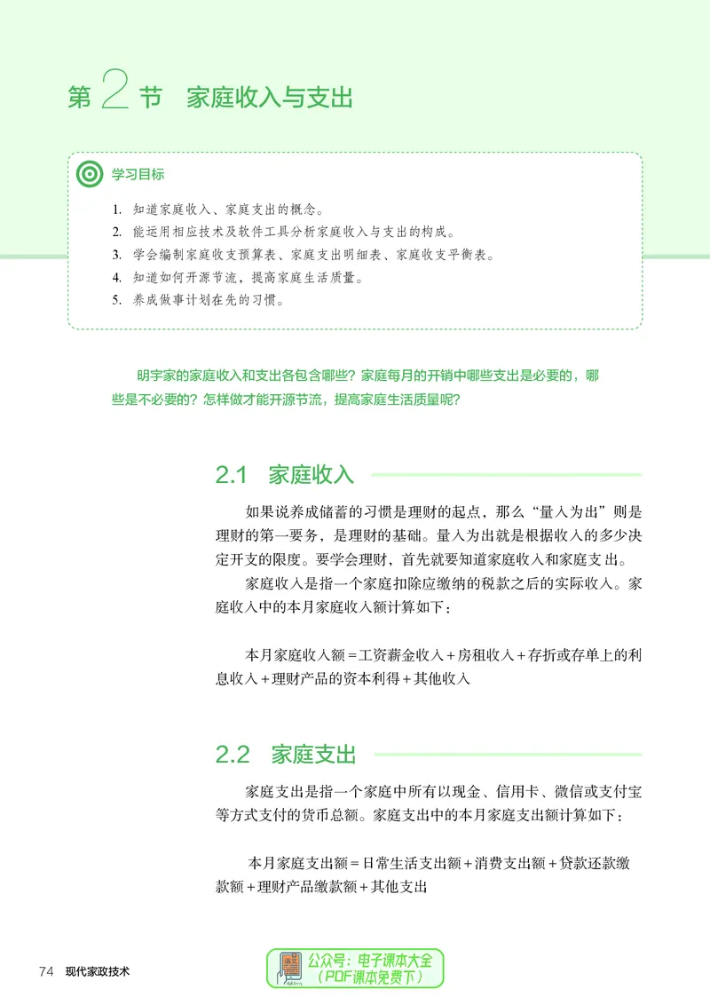 选择性必修4现代家政技术_高中三年全科资料_高中_高中电子教材_高中通用技术_人教版