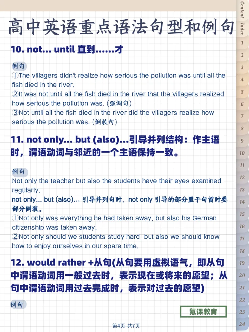高中英语重点语法句型和例句）_高中三年全科资料_高中三年全科资料_英语