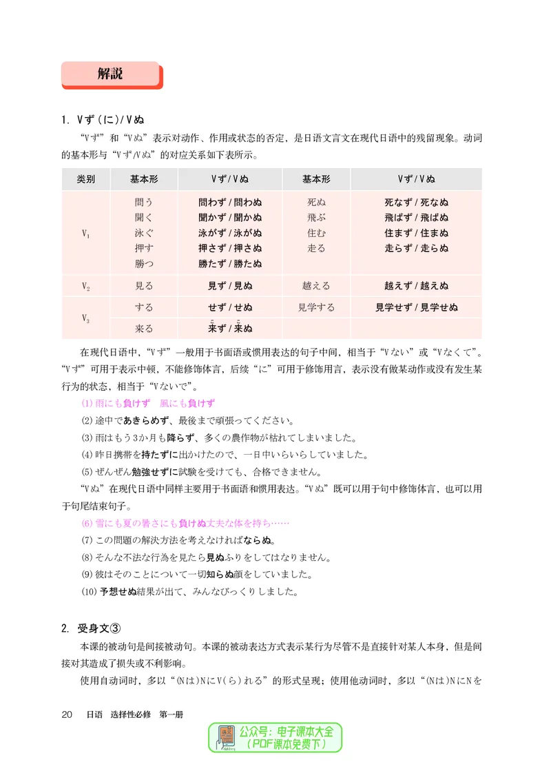 选必1_高中三年全科资料_高中_高中电子教材_高中日语