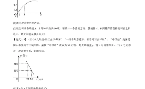 专题22.5实际问题与二次函数（十大题型）（举一反三）（人教版）（学生版）_人教版数学九年级上册_版本二_九年级数学上册（人教版）_母题专项-U66_2025版