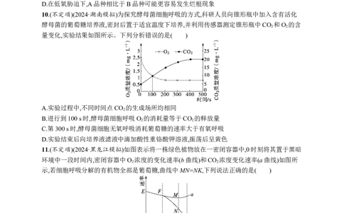 课时规范练13　探究酵母菌细胞呼吸的方式、影响细胞呼吸的因素及细胞呼吸原理的应用_高中三年全科资料_高中_高中1_2026版《优化设计》新高考版一轮（生物+数学）_课后习题