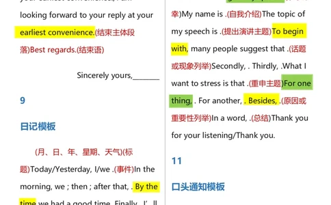 高中英语作文模板（有_高中三年全科资料_高中三年全科资料_英语