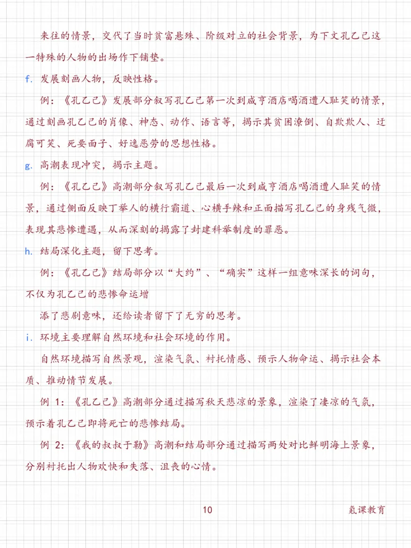 高中语文阅读理解答题模板_高中三年全科资料_高中三年全科资料_语文
