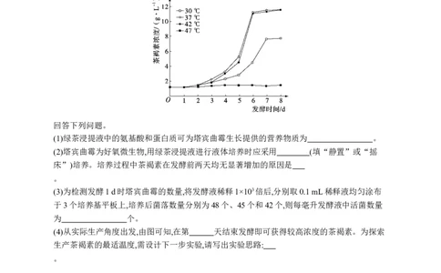课时规范练56　微生物的培养技术及其应用_高中三年全科资料_高中_高中1_2026版《优化设计》新高考版一轮（生物+数学）_2026优化设计一轮复习(生物)_课后习题