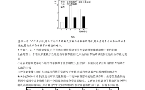 课时规范练48　群落的结构_高中三年全科资料_高中_高中1_2026版《优化设计》新高考版一轮（生物+数学）_2026优化设计一轮复习(生物)_高考总复习优化设计一轮用书生物H配人教版word