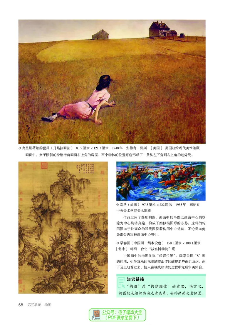 选必1绘画_高中三年全科资料_高中_高中电子教材_高中美术_人教版