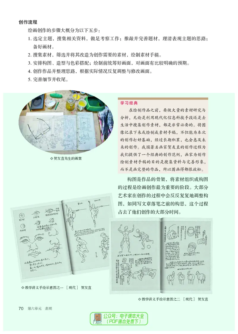 选必1绘画_高中三年全科资料_高中_高中电子教材_高中美术_人教版