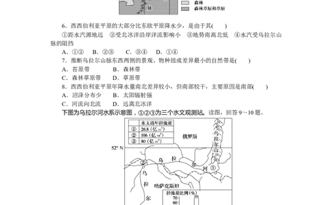 课时作业(十五)　欧洲东部和北亚(俄罗斯)_高中三年全科资料_高中_高中地理《课时作业》Word版(1)_人教版_区域地理&middot;新教材_区域地理&middot;新教材_课时作业（word）