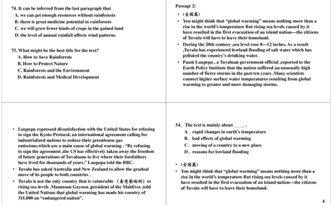 话题阅读：环保类文章阅读+环保词汇总结_高中三年全科资料_高中_60课时学完高中英语_60课时学完高中全部英语（下）_第08讲话题阅读：环保类文章阅读+环保词汇总结