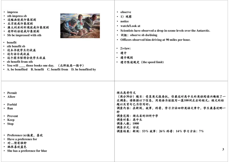 讲义_高中三年全科资料_高中_60课时学完高中英语_60课时学完高中全部英语（上）_第19讲高一下核心词汇讲解（一）