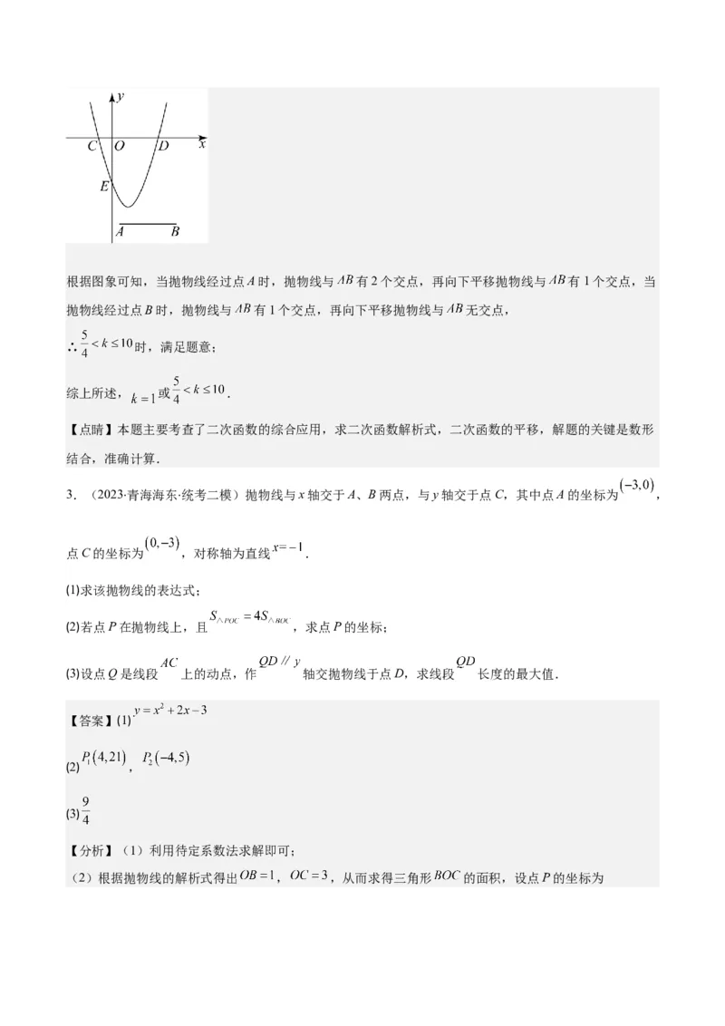 专题22.4解题技巧专题：待定系数法求二次函数的解析式之六大模型（教师版）_人教版数学九年级上册_版本二_九年级数学上册（人教版）_重难点专题提优-V8