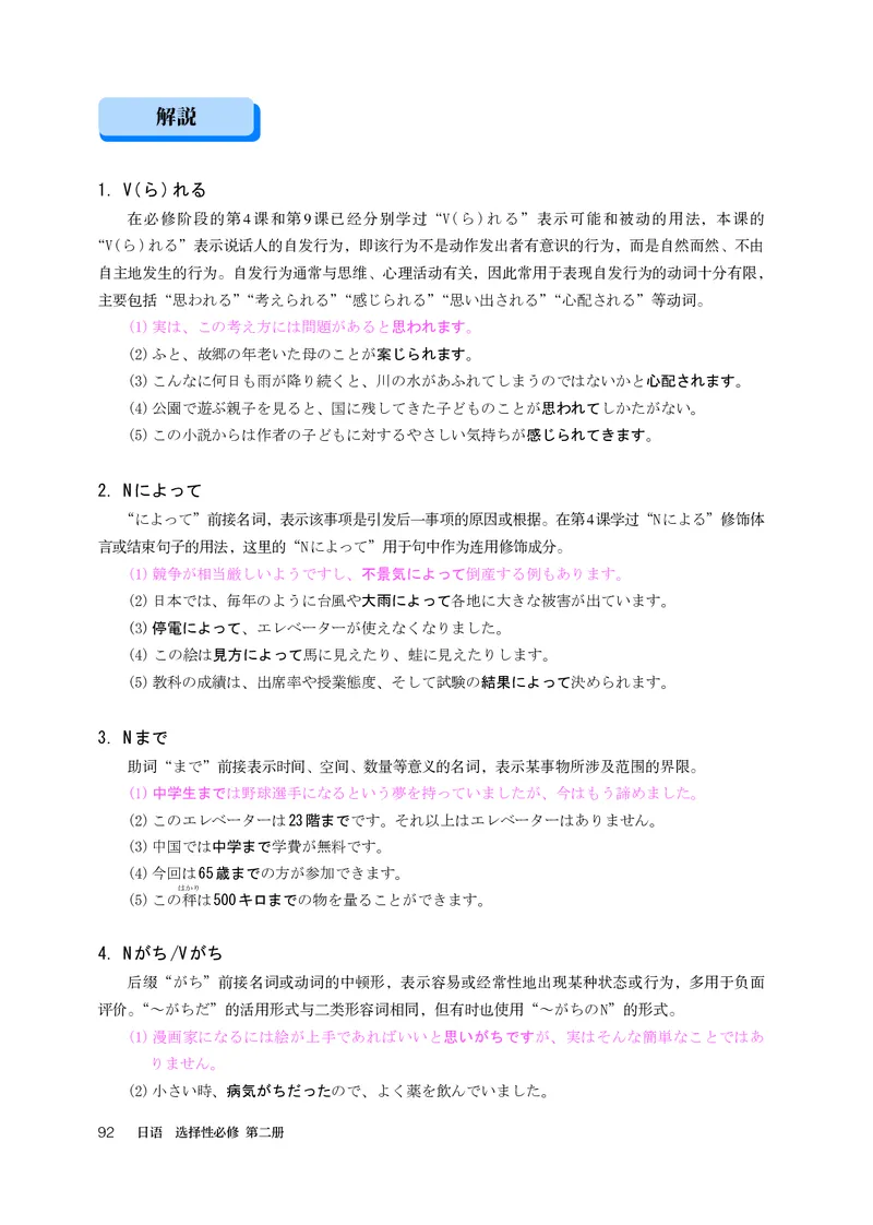 选必2_高中三年全科资料_高中_高中电子教材_高中日语