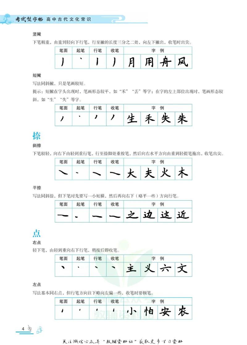 衡水金卷&middot;考试型字帖高中古代文化常识_高中三年全科资料_高中_衡水金卷&middot;考试型字帖(1)