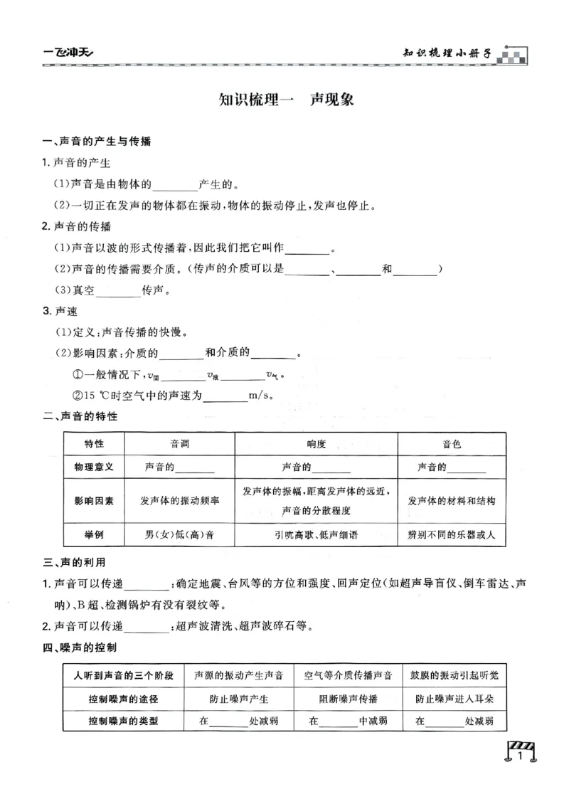 2026版《一飞冲天&middot;中考专项精品试题分类》物理知识梳理_2026中考押题卷合集_2026新中考中考全科资料