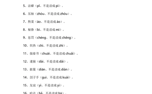 那些我们一惯都读错的字_高中三年全科资料_高中_2高中9科分类资料包_1高中语文