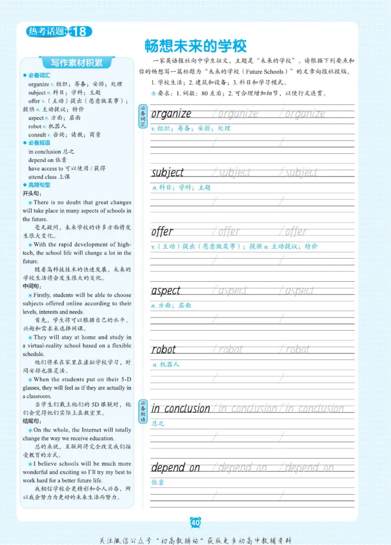 高二&middot;必背范文_高中三年全科资料_高中_快乐考生&middot;英语字帖(1)