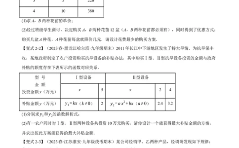 专题22.5实际问题与二次函数（十大题型）（举一反三）（人教版）（学生版）_人教版数学九年级上册_版本二_九年级数学上册（人教版）_母题专项-U66_2024版