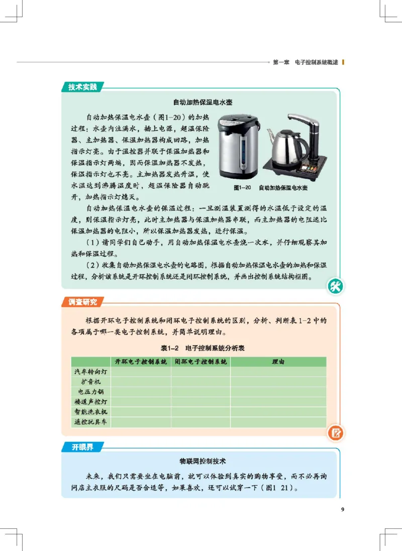 选择性必修1电子控制技术_高中三年全科资料_高中_高中电子教材_高中通用技术_地质版