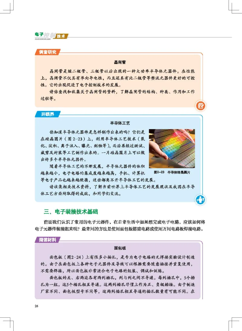 选择性必修1电子控制技术_高中三年全科资料_高中_高中电子教材_高中通用技术_地质版