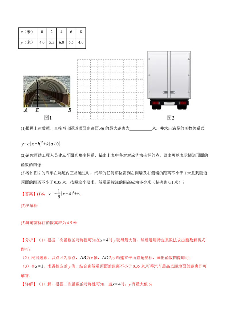 专题22.5实际问题与二次函数（十大题型）（举一反三）（人教版）（教师版）_人教版数学九年级上册_版本二_九年级数学上册（人教版）_母题专项-U66_2024版