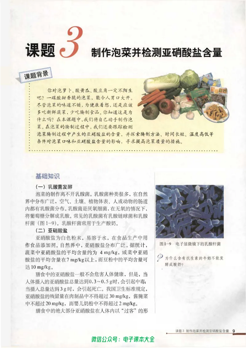 选修1《生物技术实践》_高中三年全科资料_高中_高中电子教材_旧教材_高中生物（人教旧版）_高中生物选修1-3（3本）