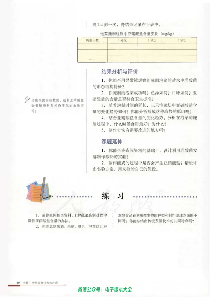 选修1《生物技术实践》_高中三年全科资料_高中_高中电子教材_旧教材_高中生物（人教旧版）_高中生物选修1-3（3本）