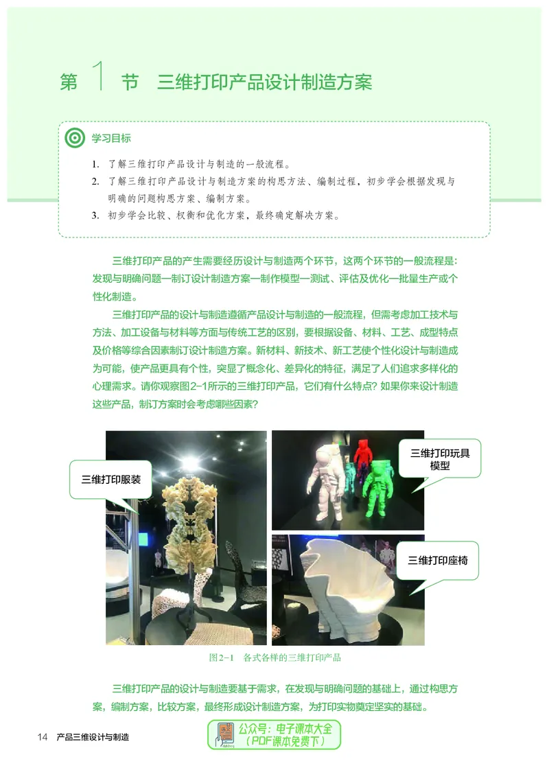 选择性必修11产品三维设计与制造_高中三年全科资料_高中_高中电子教材_高中通用技术_人教版