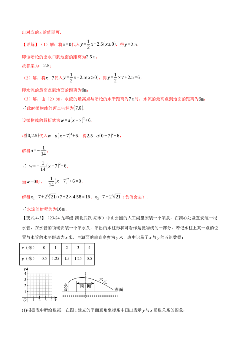 专题22.5实际问题与二次函数（十大题型）（举一反三）（人教版）（教师版）_人教版数学九年级上册_版本二_九年级数学上册（人教版）_母题专项-U66_2025版