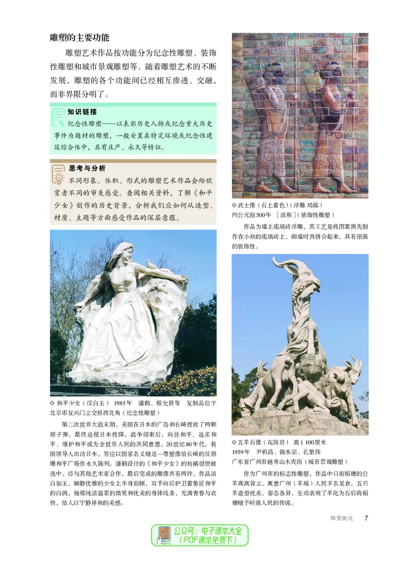 选必3雕塑_高中三年全科资料_高中_高中电子教材_高中美术_人教版