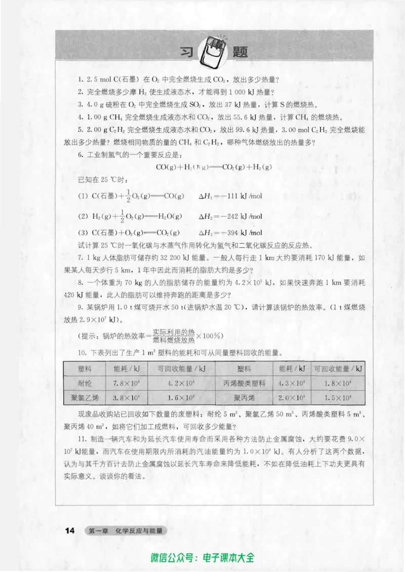 选修4《化学反应原理》_高中三年全科资料_高中_高中电子教材_旧教材_高中化学（人教旧版）