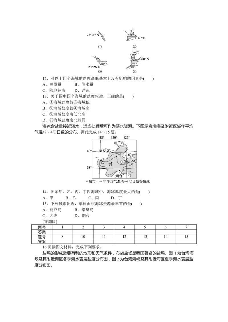 课时分层作业10_高中三年全科资料_高中_高中地理《课时作业》Word版(1)_人教版_地理&middot;必修第一册（人教版）_地理&middot;必修第一册（人教版）_课时作业（word）
