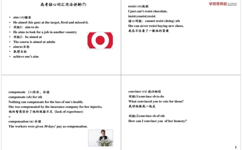 高考核心词汇用法讲解（7）_高中三年全科资料_高中_60课时学完高中英语_60课时学完高中全部英语（下）_第02讲高考核心词汇用法讲解（7）