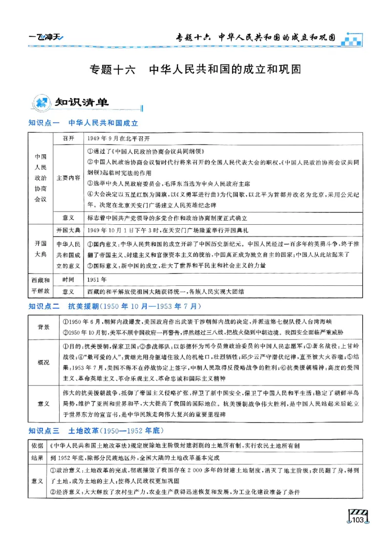 2026版《一飞冲天&middot;初中学业水平考查》历史(1)_2026中考押题卷合集_2026新中考中考全科资料
