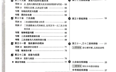 九年级全一册数学冀教版&mdash;&mdash;大卷_2026中考押题卷合集_2026新中考中考全科资料_2026版大小卷&bull;冀教版数学&bull;9年级全一册