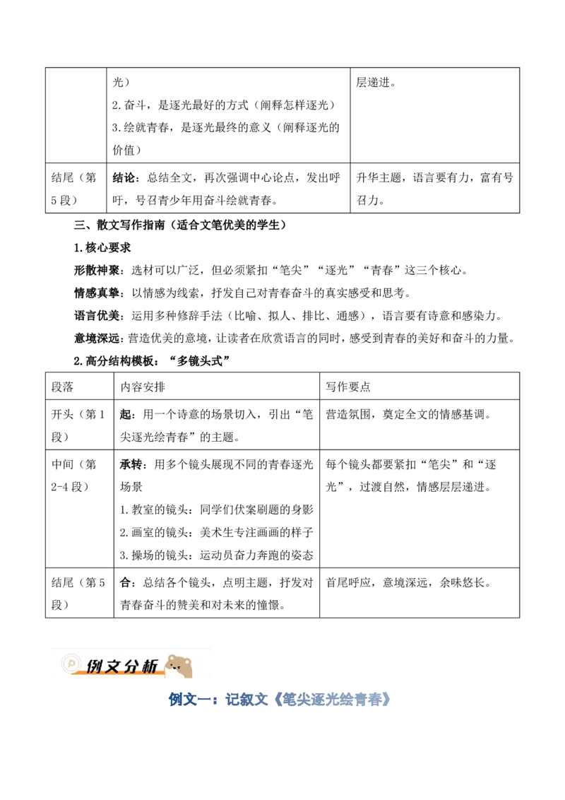 中考终极押题03：&ldquo;笔尖逐光绘青春&rdquo;(命题作文)_中考押题2026《中考押题》系列（9科全套实时更新中）_2026版中考《作文押题系列》提醒押题+终极压题+主题密押+地区押题（语文）