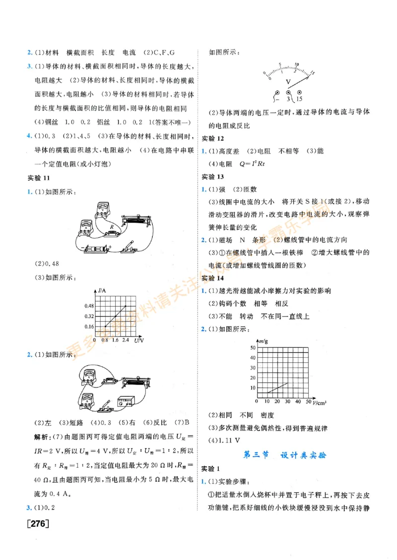 2026版《一飞冲天&middot;中考专项精品试题分类》物理答案_2026中考押题卷合集_2026新中考中考全科资料
