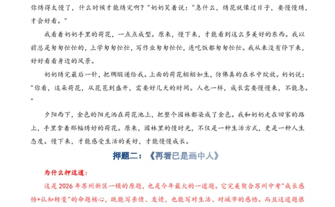 中考地区押题07：苏州秘押_中考押题2026《中考押题》系列（9科全套实时更新中）_2026版中考《作文押题系列》提醒押题+终极压题+主题密押+地区押题（语文）_2026《写作》地区押题