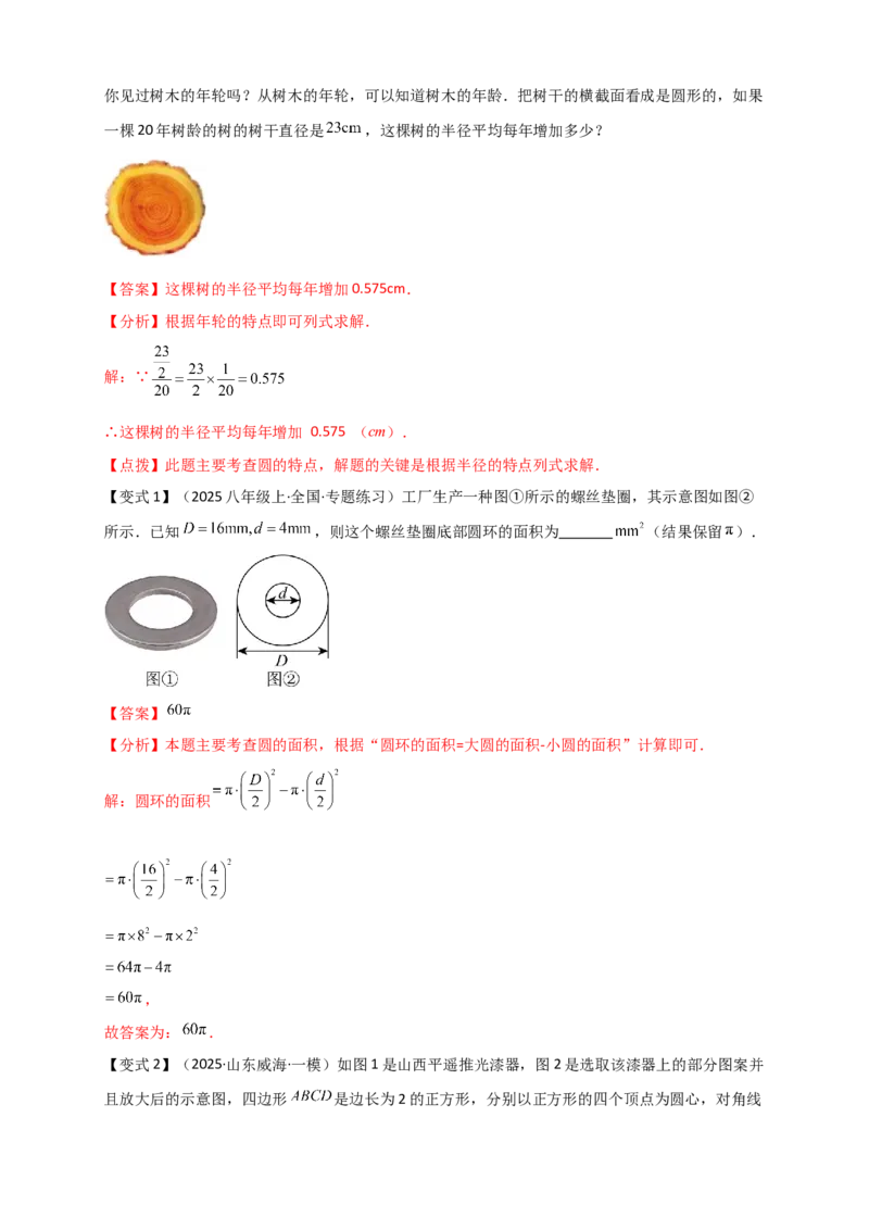 专题24.1圆（知识梳理+题型精析+同步练习）（教师版）_人教版数学九年级上册_版本二_九年级数学上册（人教版）_专题突破练习-V4_2026版
